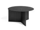 Table Slit, Acier, H 35,5 x Ø 65 cm, Revêtement en poudre noire