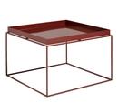 Tray Tables, H 35 x L 60 x P 60 cm, Chocolat - Haute brillant