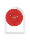 Horloge L'Air du Temps, Transparent/rouge métallique