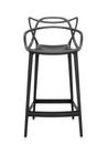 Chaise de bar Masters, Noir, Version cuisine: 65 cm