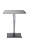 Table d'appoint top top, Rectangulaire H 72 x l 60 x L 60 cm, Werzalit inrayable, Aluminium