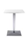 Table d'appoint top top, Rectangulaire H 72 x l 60 x L 60 cm, Werzalit inrayable, Blanc