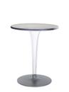 Table d'appoint top top, Rond Ø 60 x H 72 cm, Werzalit inrayable, Aluminium