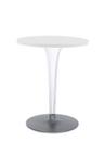Table d'appoint top top, Rond Ø 60 x H 72 cm, Werzalit inrayable, Blanc