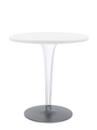 Table d'appoint top top, Rond Ø 70 x H 72 cm, Werzalit inrayable, Blanc