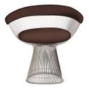 Fauteuil Platner, Cuir Volo, Chocolate