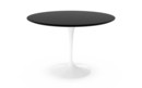 Table à manger ronde Saarinen, 107 cm, Blanc, Stratifié noir