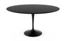 Table à manger ronde Saarinen, 137 cm, Noir, Stratifié noir