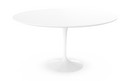 Table à manger ronde Saarinen, 137 cm, Blanc, Stratifié blanc