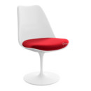 Chaise Tulipe Saarinen, Rotatif, Coussin d'assise, Blanc, Bright Red (Tonus 130)