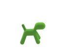 Puppy, Moyen (H 45 x L 34 x P 56,5 cm), Polyéthylène (adapté à une utilisation en extérieur), Vert mat (1360 C)