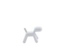 Puppy, Petit (H 34,5 x L 26 x P 42,5 cm), Polyéthylène (adapté à une utilisation en extérieur), Blanc mat (1700 C)