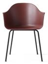 Chaise Harbour Dining Chair, Rouge brûlé, Noir