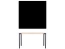 Table Seiltänzer, 75 x 120 x 120 cm, Linoleum noir, Noir