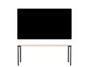 Table Seiltänzer, 75 x 190 x 90 cm, Linoleum noir, Noir