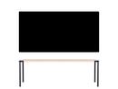 Table Seiltänzer, 75 x 220 x 90 cm, Linoleum noir, Noir