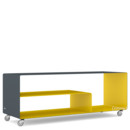 Sideboard R 111N, Bicolore   , Gris anthracite (RAL 7016) - Jaune signalisation (RAL 1023), Roulettes industrielles