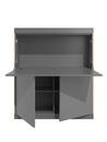 Flai Home Office, H 136,3 x L 118 cm, CPL anthracite
