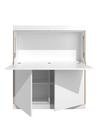 Flai Home Office, H 136,3 x L 118 cm, CPL blanc