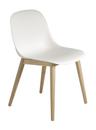 Fiber Side Chair Wood, Blanc naturel / chêne