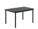 Table Linear Outdoor, L 140 x l 75 cm, Noir