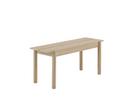 Linear Wood Bench, L 110 x P 34 cm
