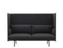 Outline Highback Sofa, 2 places, Tissu Remix 163 - Gris