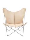 Trifolium Butterfly Chair, Naturel, Acier inoxydable 