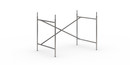 Châssis de table Eiermann 2, Acier brut, Vertical, décalé  , 100 x 66 cm, Avec rallonge en hauteur (hauteur 72-85 cm)