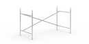 Châssis de table Eiermann 2, Argent, Vertical, décalé  , 135 x 66 cm, Avec rallonge en hauteur (hauteur 72-85 cm)