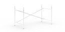 Châssis de table Eiermann 2, Blanc, Vertical, décalé  , 135 x 66 cm, Avec rallonge en hauteur (hauteur 72-85 cm)
