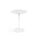 Table d'appoint ronde Saarinen, 41 cm, Blanc, Stratifié blanc