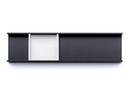 Vide-poche Meterware, Haut (5 cm) noir intense, Haut (4,5 cm) blanc signal