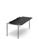 Table USM Haller Advanced, 175 x 75 cm, 06-Plaqué chêne laqué noir, Sans plateau coulissant