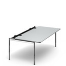 Table USM Haller Advanced, 200 x 100 cm, 02-Stratifié gris perle, Sans plateau coulissant