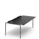 Table USM Haller Advanced, 200 x 100 cm, 41-Linoléum noir, Sans plateau coulissant