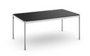 Table USM Haller Plus, 175 x 100 cm, 41-Linoléum noir, Sans plateau coulissant
