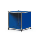 Table d'appoint USM Haller pour salle d'attente, H 35 x L 35 x P 35 cm, Bleu gentiane RAL 5010