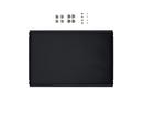 Tablette intermédiaire métallique pour étagère USM Haller, Noir graphite RAL 9011, 50 cm x 35 cm
