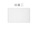 Tablette intermédiaire métallique pour étagère USM Haller, Blanc pur RAL 9010, 50 cm x 35 cm