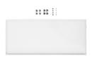 Tablette intermédiaire métallique pour étagère USM Haller, Blanc pur RAL 9010, 75 cm x 35 cm