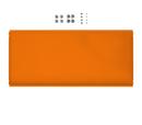Tablette intermédiaire métallique pour étagère USM Haller, Orange pur RAL 2004, 75 cm x 35 cm