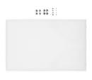 Tablette intermédiaire métallique pour étagère USM Haller, Blanc pur RAL 9010, 75 cm x 50 cm