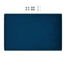Tablette intermédiaire métallique pour étagère USM Haller, Bleu acier RAL 5011, 75 cm x 50 cm