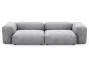 Two Seat Sofa M, Cord velours - Gris clair