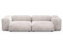 Two Seat Sofa M, Velvet - Gris clair