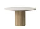 Table Cabin, Ø 130 cm, Chêne clair / marbre jura