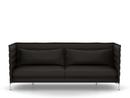 Alcove Sofa, 3 places (H94 x L237 x P84 cm), Credo, Chocolat/noir