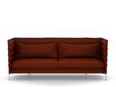 Alcove Sofa, 3 places (H94 x L237 x P84 cm), Laser, Rouge/marron marais