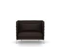 Alcove Sofa, Love Seat (H94 x L126,5 x P84 cm), Laser, Nero/marron marais
